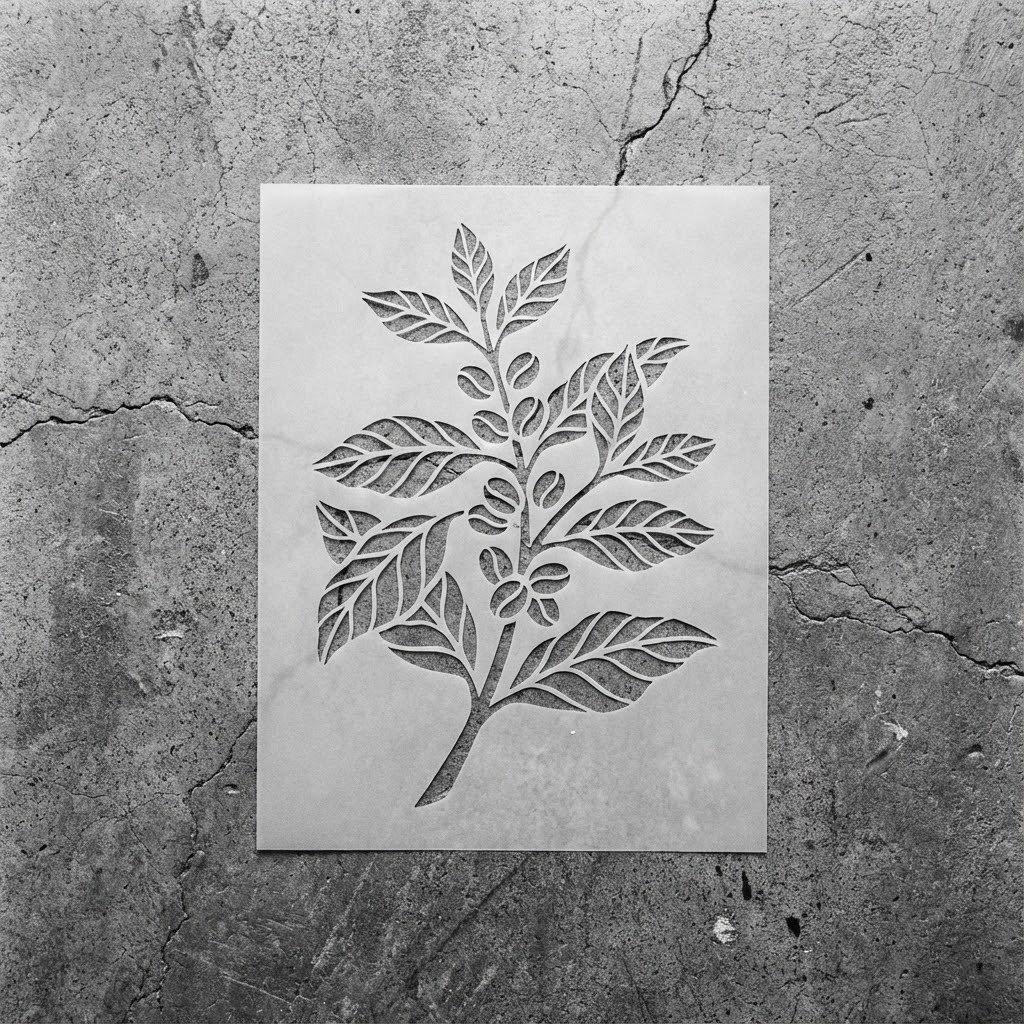 Laser cut custom stencil design