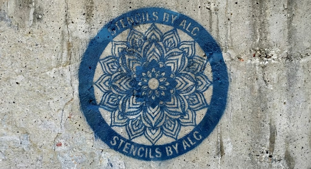 Spray Painting a Stencil